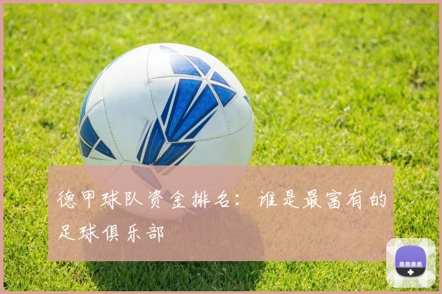 德甲球队资金排名：谁是最富有的足球俱乐部